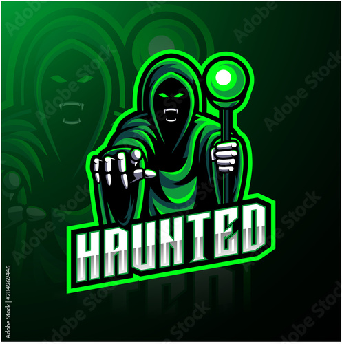 Wizard esport mascot logo design