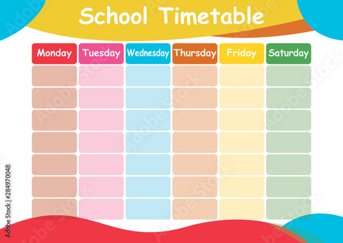 School Timetable Schedule 