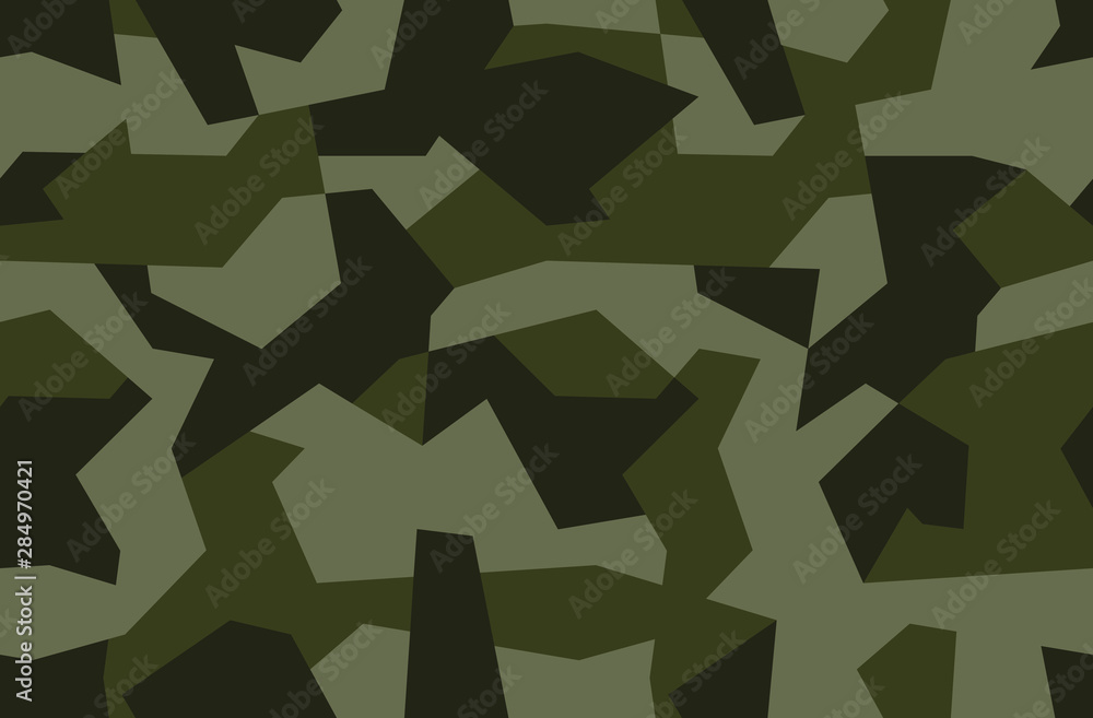 Vector geometric camouflage seamless pattern. Khaki design style for t-shirt. Military texture debris shape pattern, camo clothing while hunting illustration. Vector geometric camouflage seamless pattern. Khaki design style for t-shirt. Military texture debris shape pattern, camo clothing while hunting illustration.