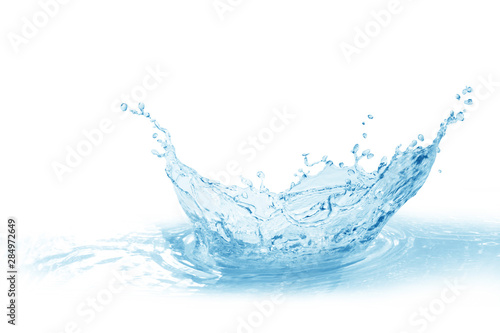 water splash isolated on white background, water photo