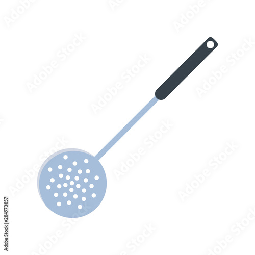 skimmer cooking icon on white background