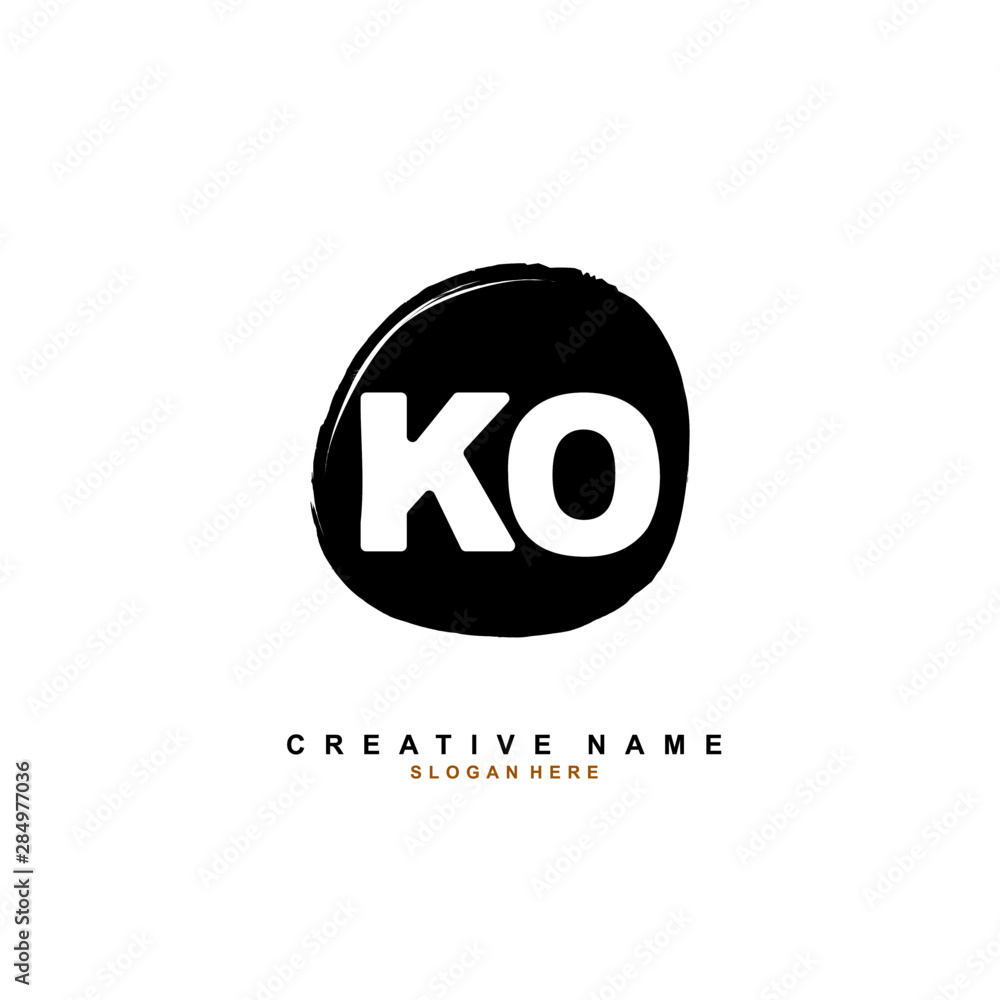 K O KO Initial logo template vector. Letter logo concept K O KO Initial logo template vector. Letter logo concept