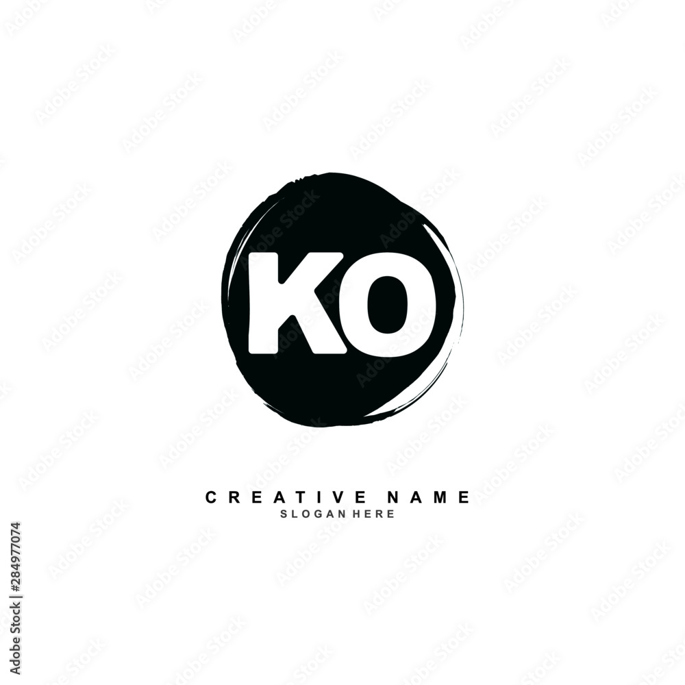 K O KO Initial logo template vector. Letter logo concept K O KO Initial logo template vector. Letter logo concept