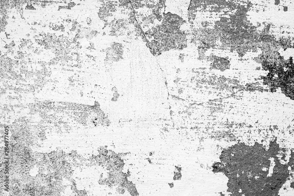 Obraz premium Texture of a concrete wall with cracks and scratches which can be used as a background