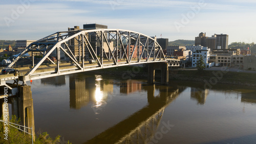 South Side Bridge over Kanawha River Charleston West Virginia State Capitol © Christopher Boswell