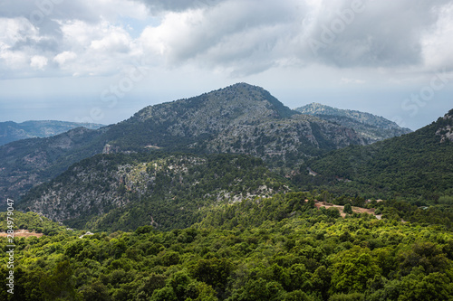 Sierra de Tramuntana mountains on Mallorca island