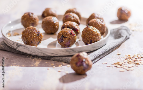 Oatmeal balls , Oats dates energy balls