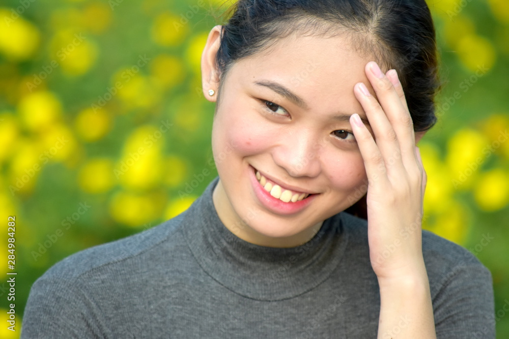 Attractive Filipina Adult Female Wondering Attractive Filipina Adult Female Wondering
