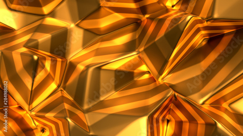 Abstract triangle crystal background. 3d illustration  3d rendering.