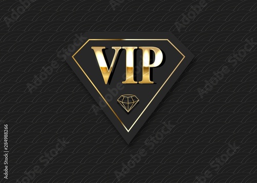 VIP club invitation vector template.