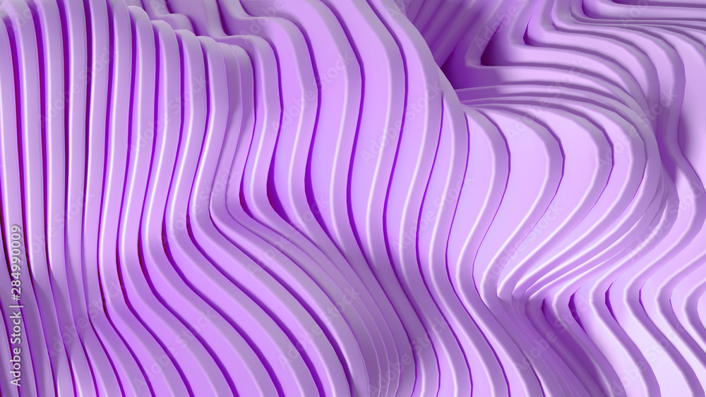Elegant smooth wave lines background. 3d illustration, 3d rendering. Elegant smooth wave lines background. 3d illustration, 3d rendering.
