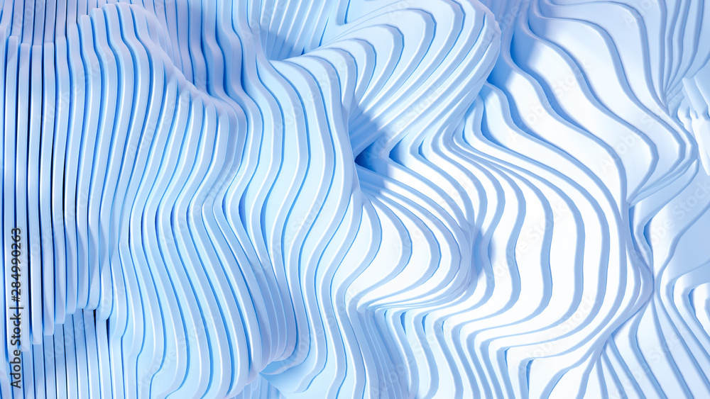 Elegant smooth wave lines background. 3d illustration, 3d rendering. Elegant smooth wave lines background. 3d illustration, 3d rendering.