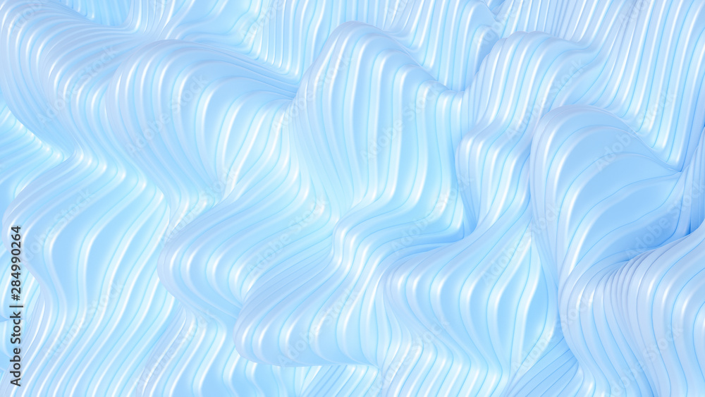 Elegant smooth wave lines background. 3d illustration, 3d rendering. Elegant smooth wave lines background. 3d illustration, 3d rendering.
