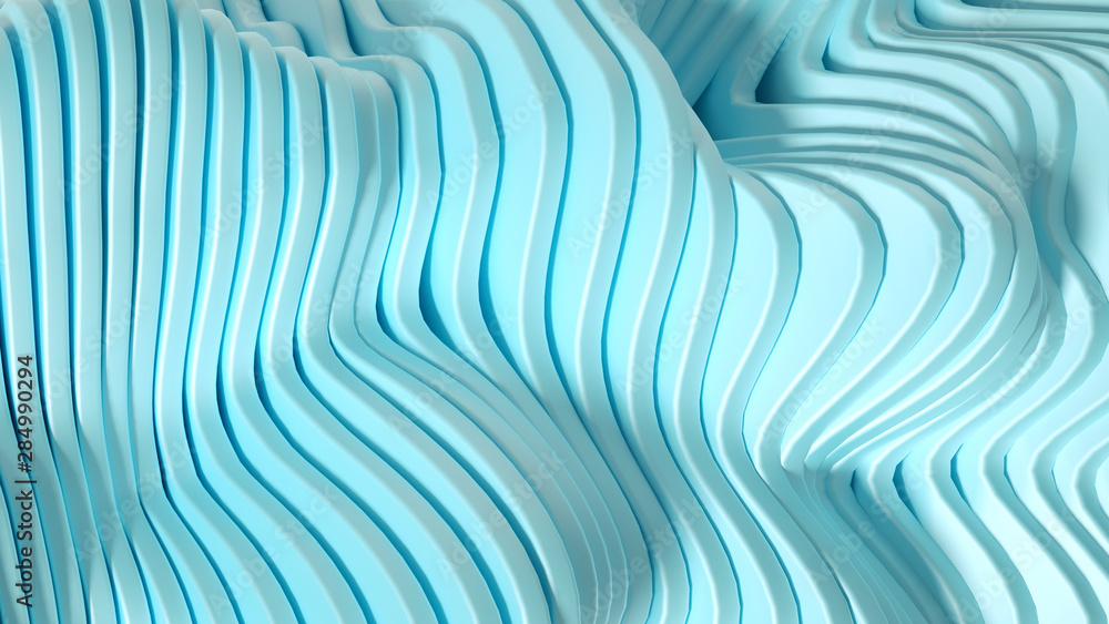 Elegant smooth wave lines background. 3d illustration, 3d rendering. Elegant smooth wave lines background. 3d illustration, 3d rendering.