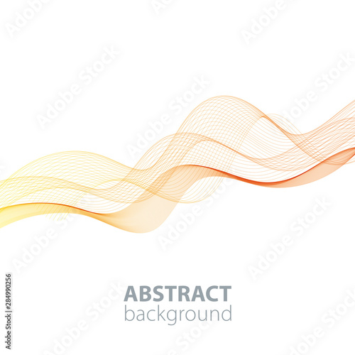 Abstract waves background, waved line