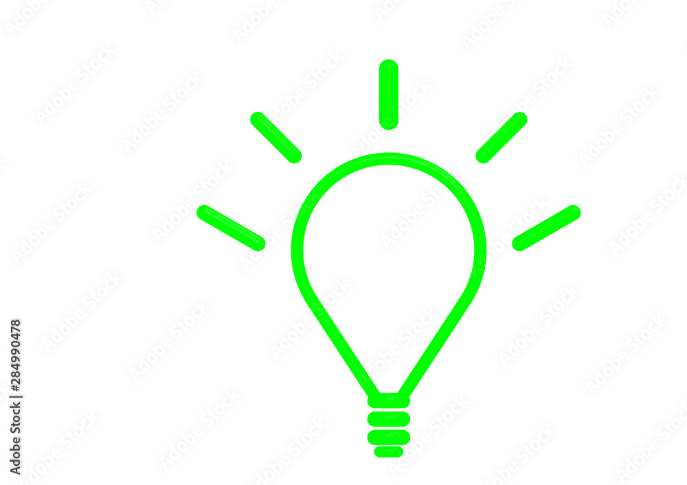 Led Light Bulb line icon illustration Led Light Bulb line icon illustration