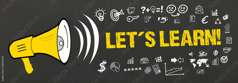 Fototapeta premium Let´s learn! 