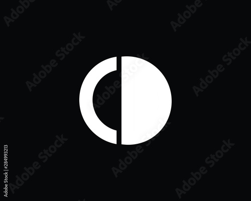 Outstanding Professional Elegant Trendy Awesome Artistic Black and White Color OO CD OC OD Initial Based Alphabet Icon Logo