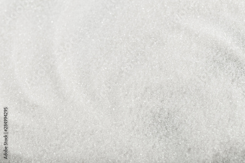 Close up of white sugar texture background - Image