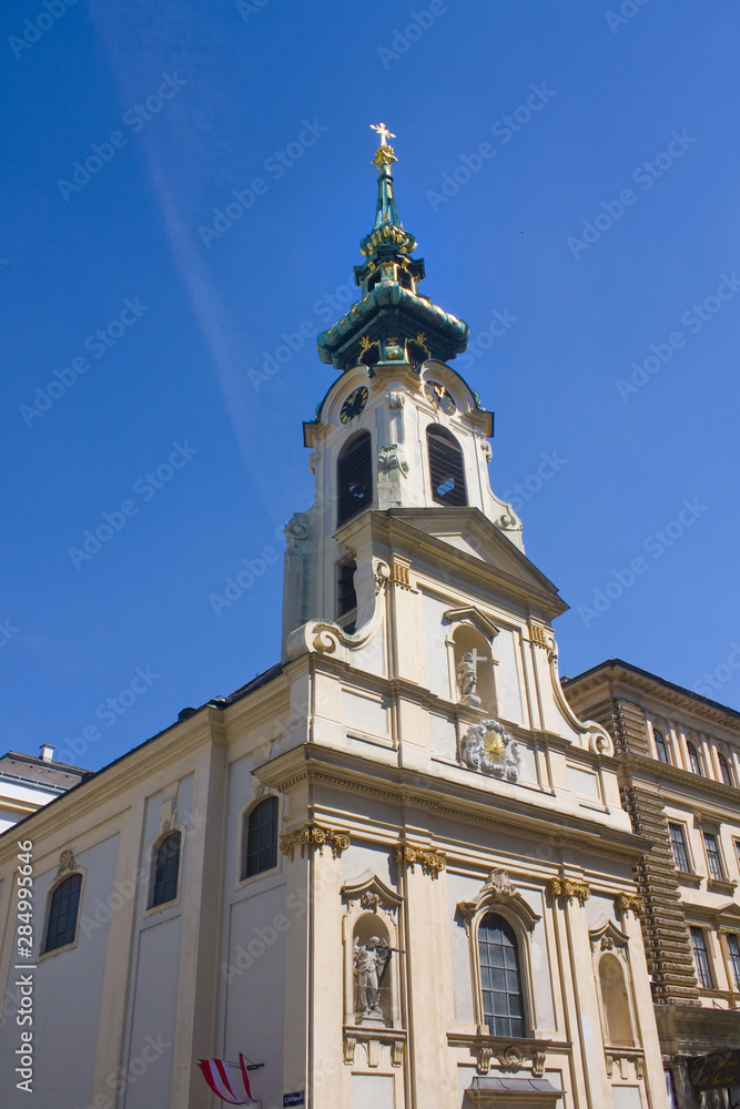 Collegiate Church (Stiftskirche) in Old Town of Vienna, Austria