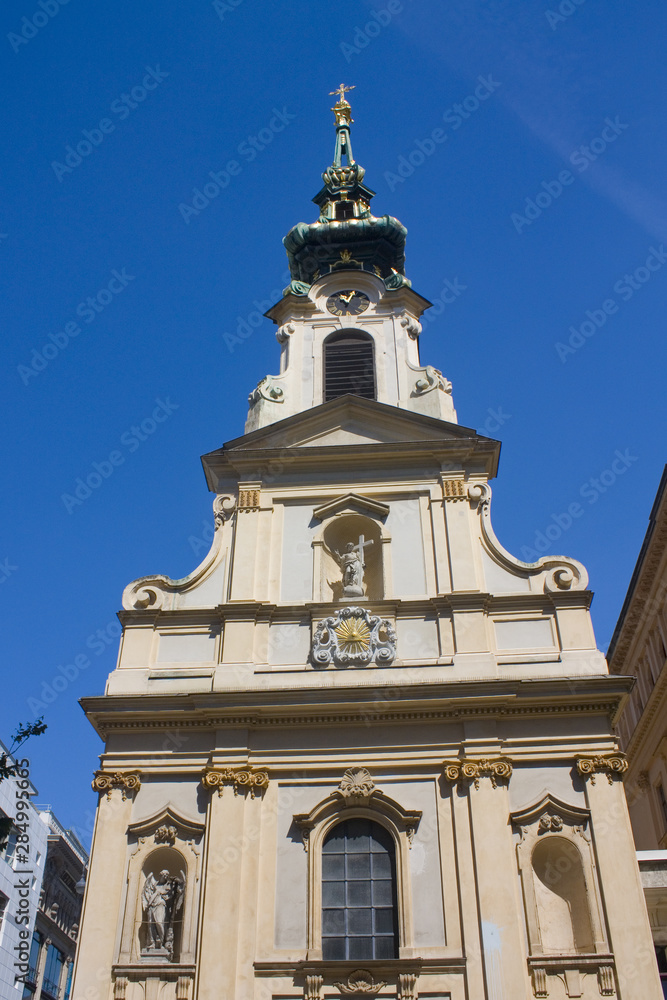 Collegiate Church (Stiftskirche) in Old Town of Vienna, Austria
