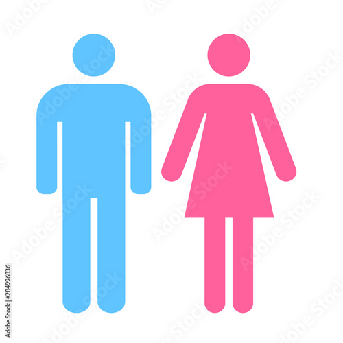 Toilet sign for men and women vector illustration