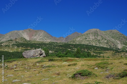 Massif du carlit et alpage d'altitude dans les pyrénées orientales en france