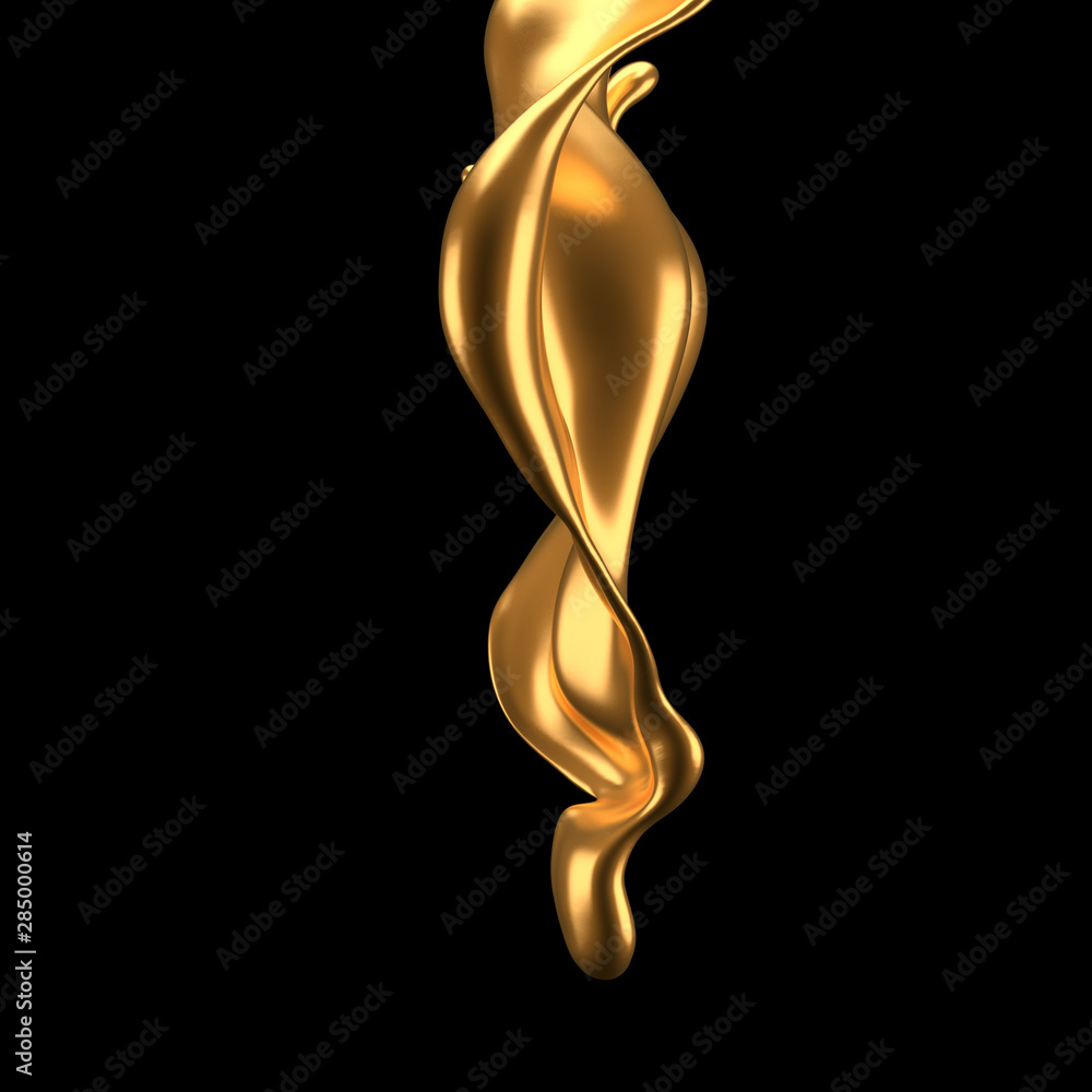 Luxury elegant splash liquid gold. 3d illustration, 3d rendering. Luxury elegant splash liquid gold. 3d illustration, 3d rendering.