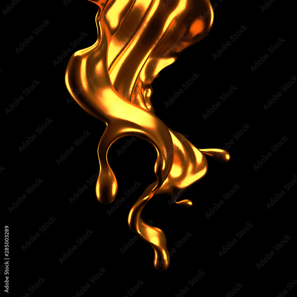 Luxury elegant splash liquid gold. 3d illustration, 3d rendering. Luxury elegant splash liquid gold. 3d illustration, 3d rendering.