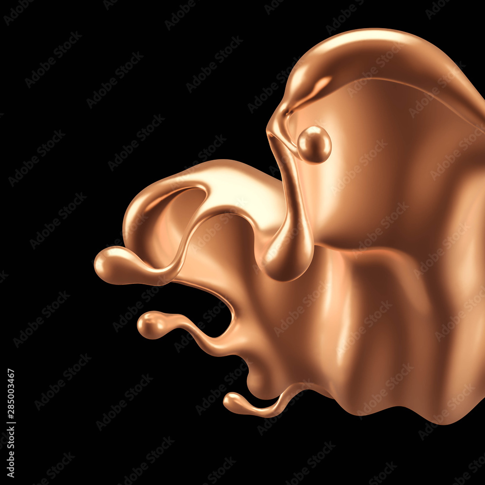 Luxury elegant splash liquid gold. 3d illustration, 3d rendering. Luxury elegant splash liquid gold. 3d illustration, 3d rendering.