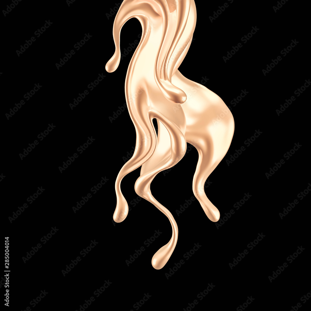 Luxury elegant splash liquid gold. 3d illustration, 3d rendering. Luxury elegant splash liquid gold. 3d illustration, 3d rendering.