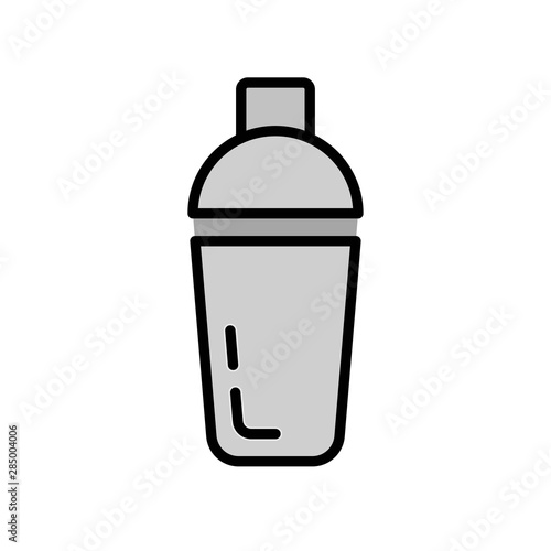 Shaker filled icon, Device used to mix beverages