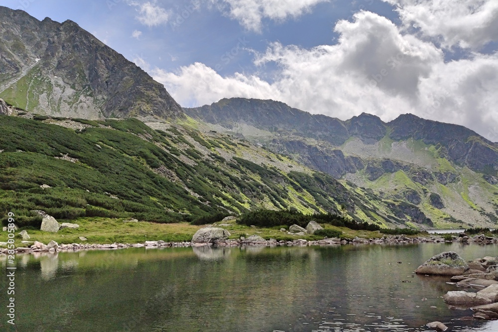 Valley of five ponds in the Tatra Mountains Zakopane Poland.