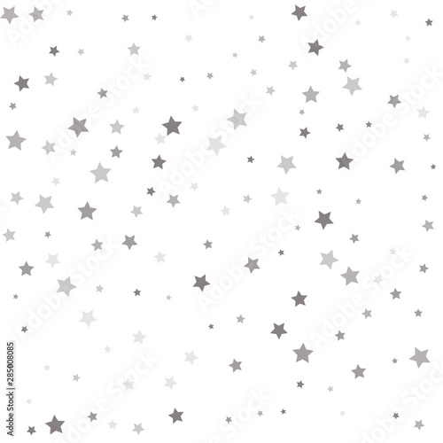 Sparkle tinsel elements celebration graphic design. Confetti cover from silver stars.