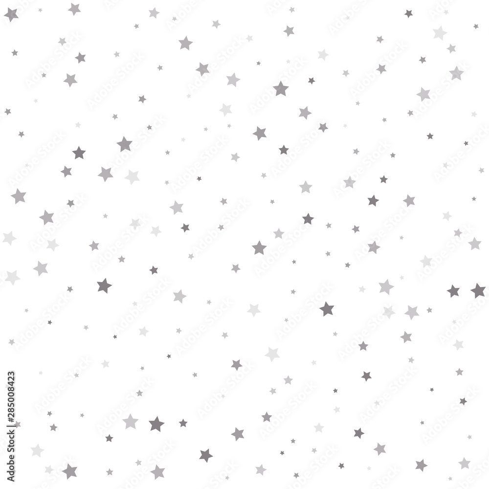 Silver stars. Confetti celebration. Silver stars. Confetti celebration.