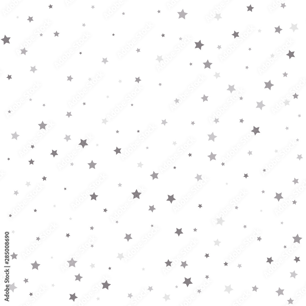 Christmas and New Year card, invitation, postcard, paper packaging. Silver stars. Christmas and New Year card, invitation, postcard, paper packaging. Silver stars.