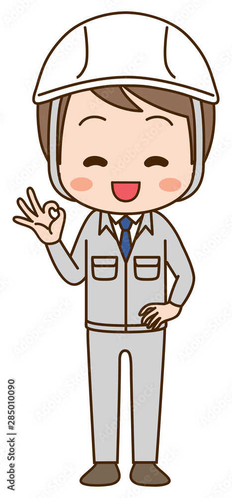 Illustration that men in work clothes are ok Illustration that men in work clothes are ok
