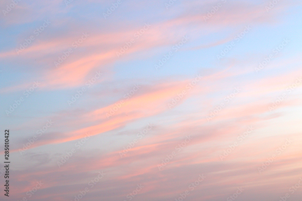 pink blue yellow sky background
