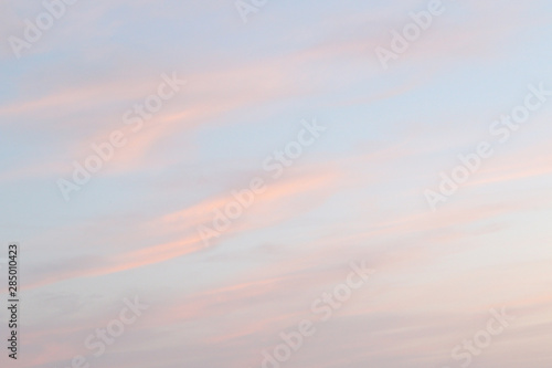 blurred beautiful clouds in pastel colors