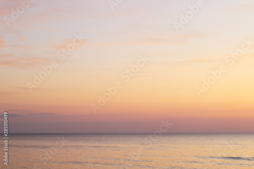 beautiful evening gradient sky and sea © Iveta