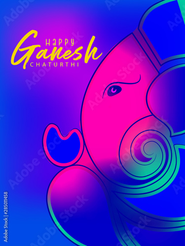 illustration of Lord Ganpati for Ganesh Chaturthi 