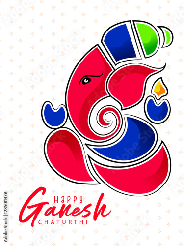 illustration of Lord Ganpati for Ganesh Chaturthi 