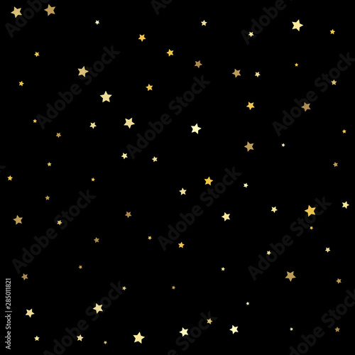 Golden stars on a square background. Gold stars.