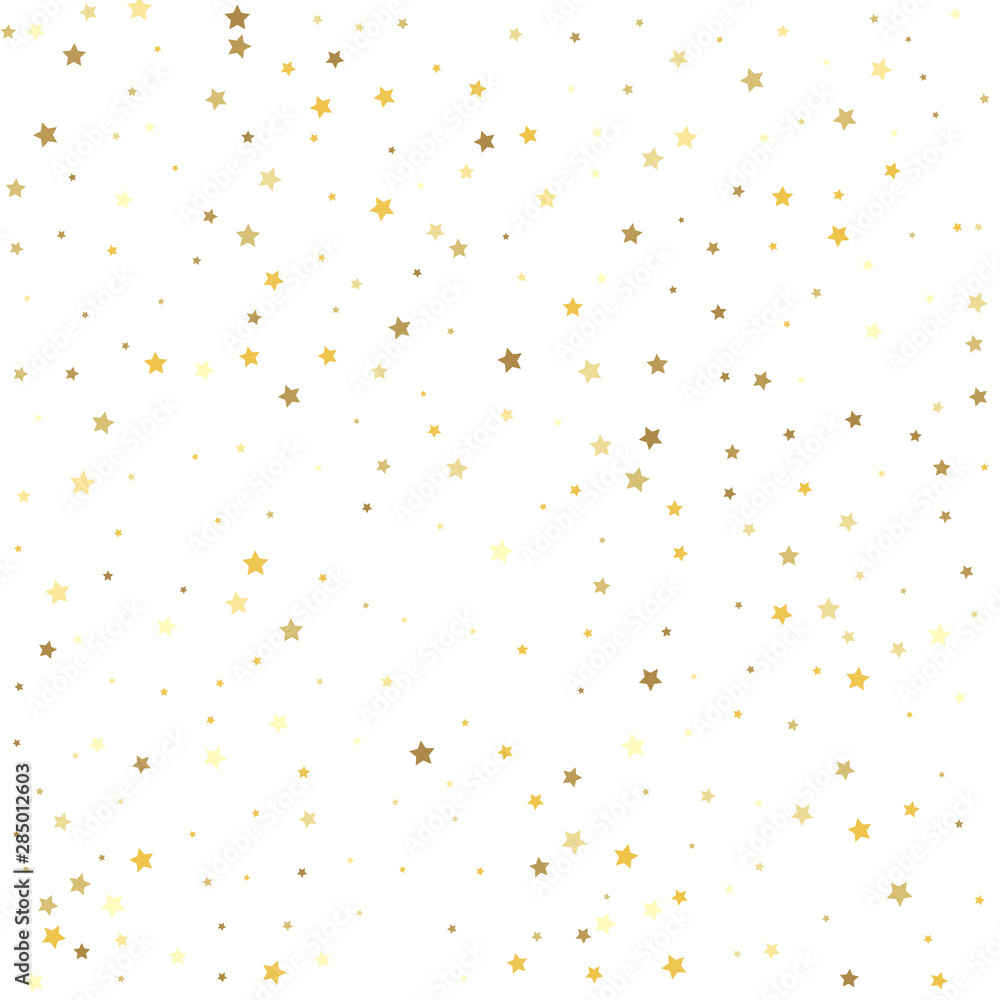 Christmas stars background vector, flying gold sparkles confetti. Shiny background. Christmas stars background vector, flying gold sparkles confetti. Shiny background.