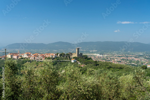 Panoramic view of Castelnuovo Magra, Liguria