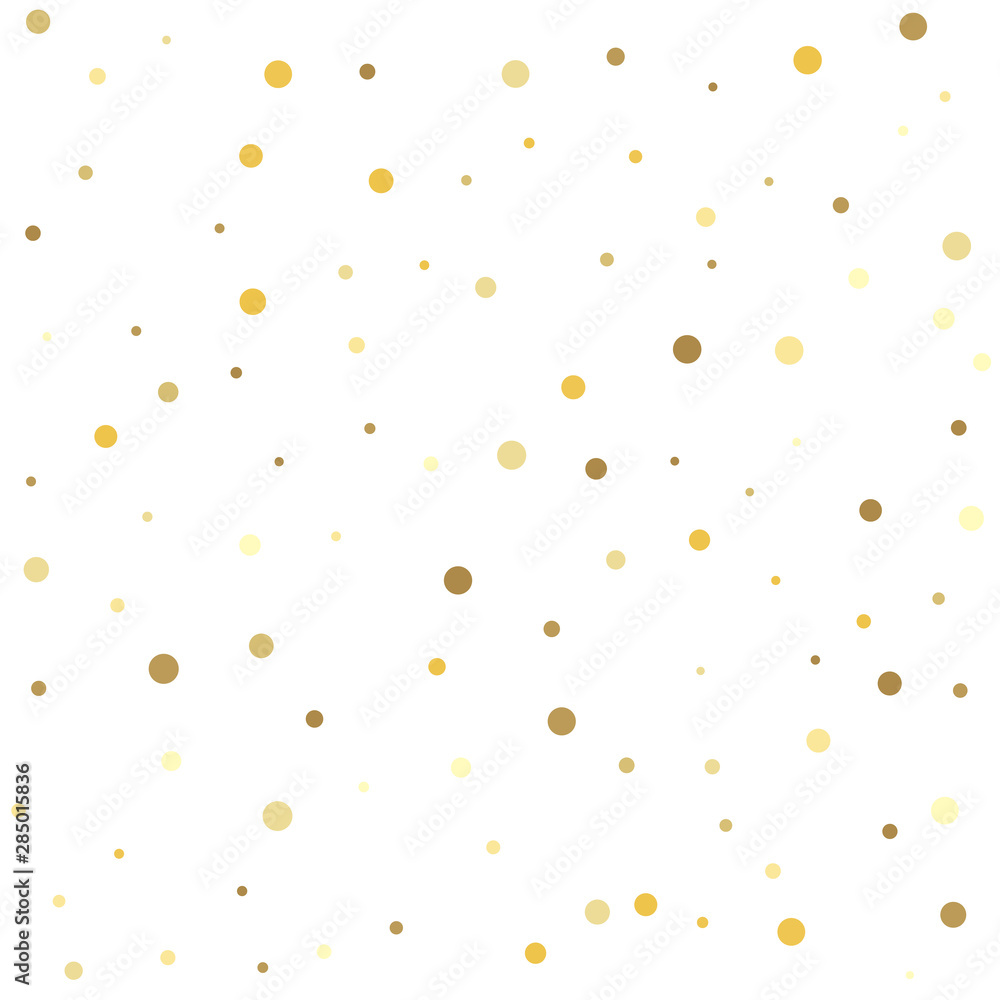 Falling golden dot abstract decoration for party, birthday celebrate, anniversary or event, festive. Abstract pattern of random falling gold dots. Falling golden dot abstract decoration for party, birthday celebrate, anniversary or event, festive. Abstract pattern of random falling gold dots.