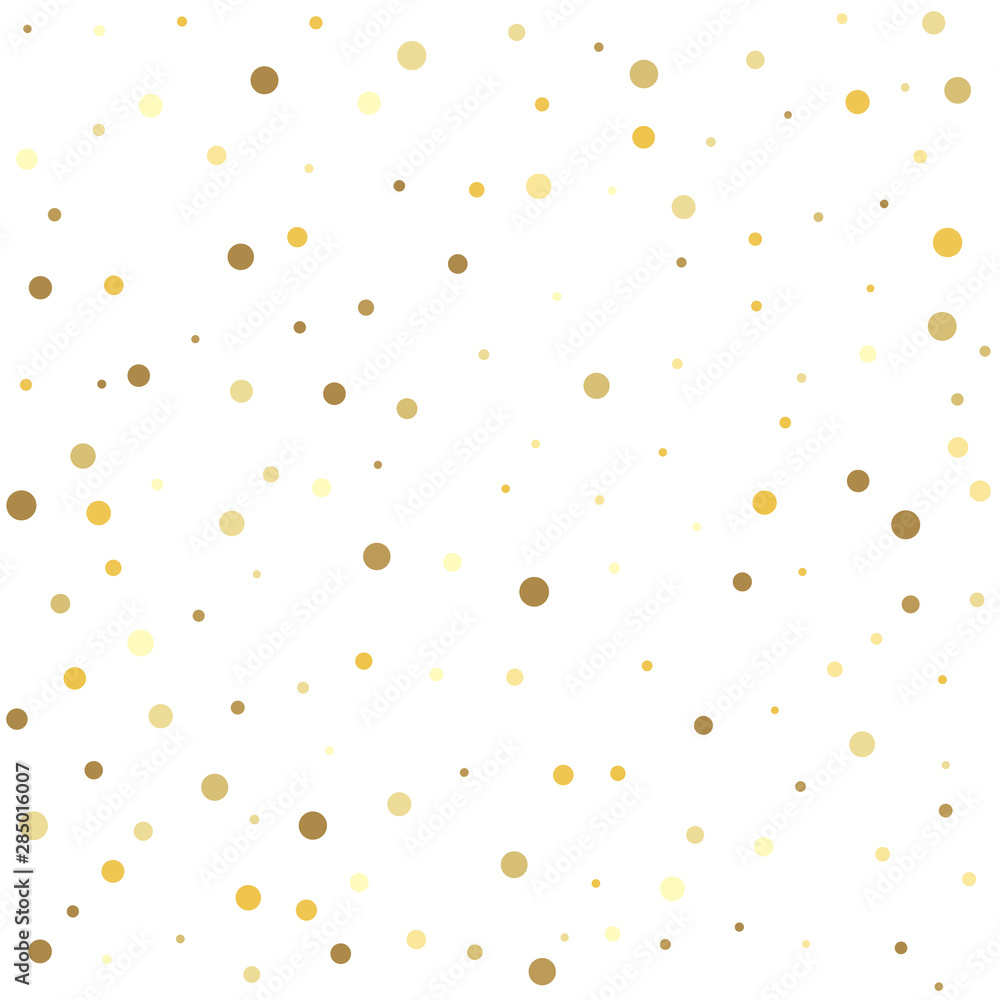 Golden dots on a square background. Gold dots on a white background. Golden dots on a square background. Gold dots on a white background.