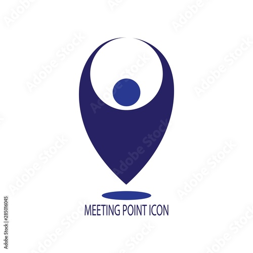 meeting point logo vector