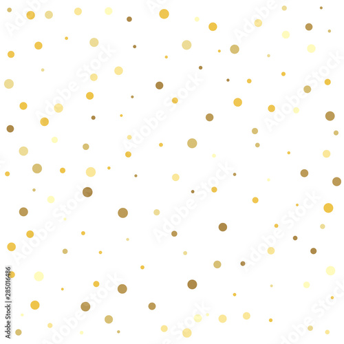 Gold dots. Gold dots on a white background.
