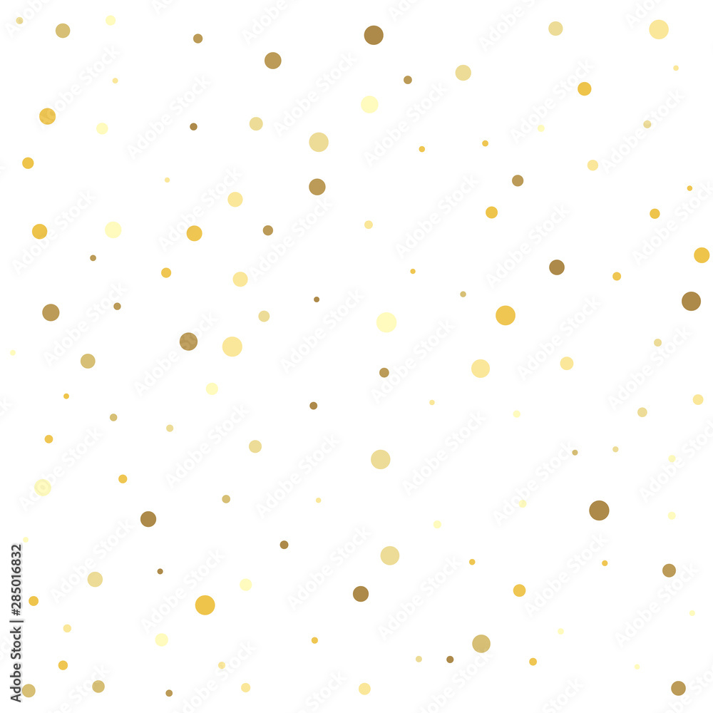 Golden dots on a square background. Gold dots on a white background. Golden dots on a square background. Gold dots on a white background.